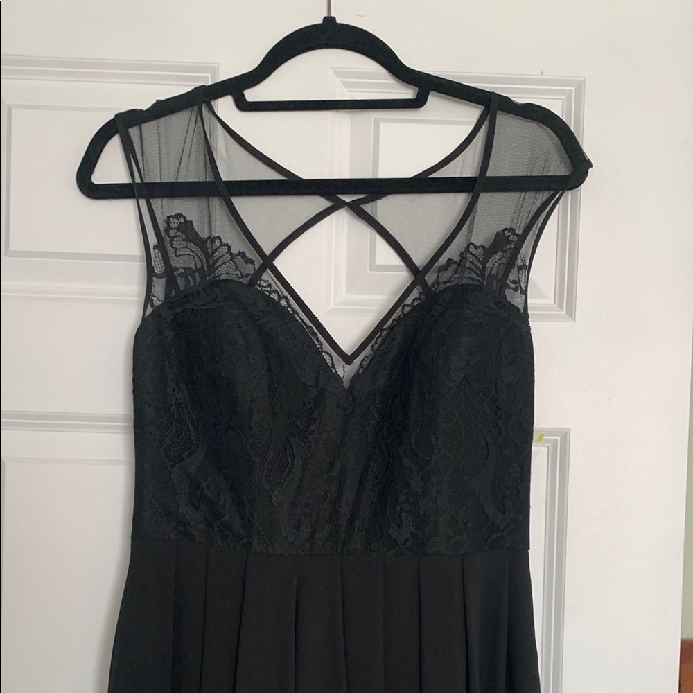 Elegant Black Hayley Paige Lace Dress